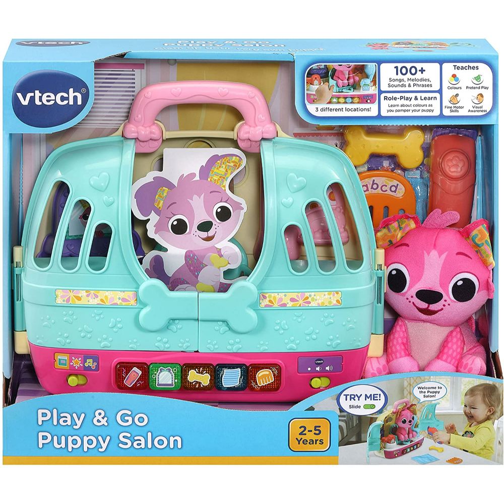 VTech Play & Go Puppy Salon, Soft Puppy Toy