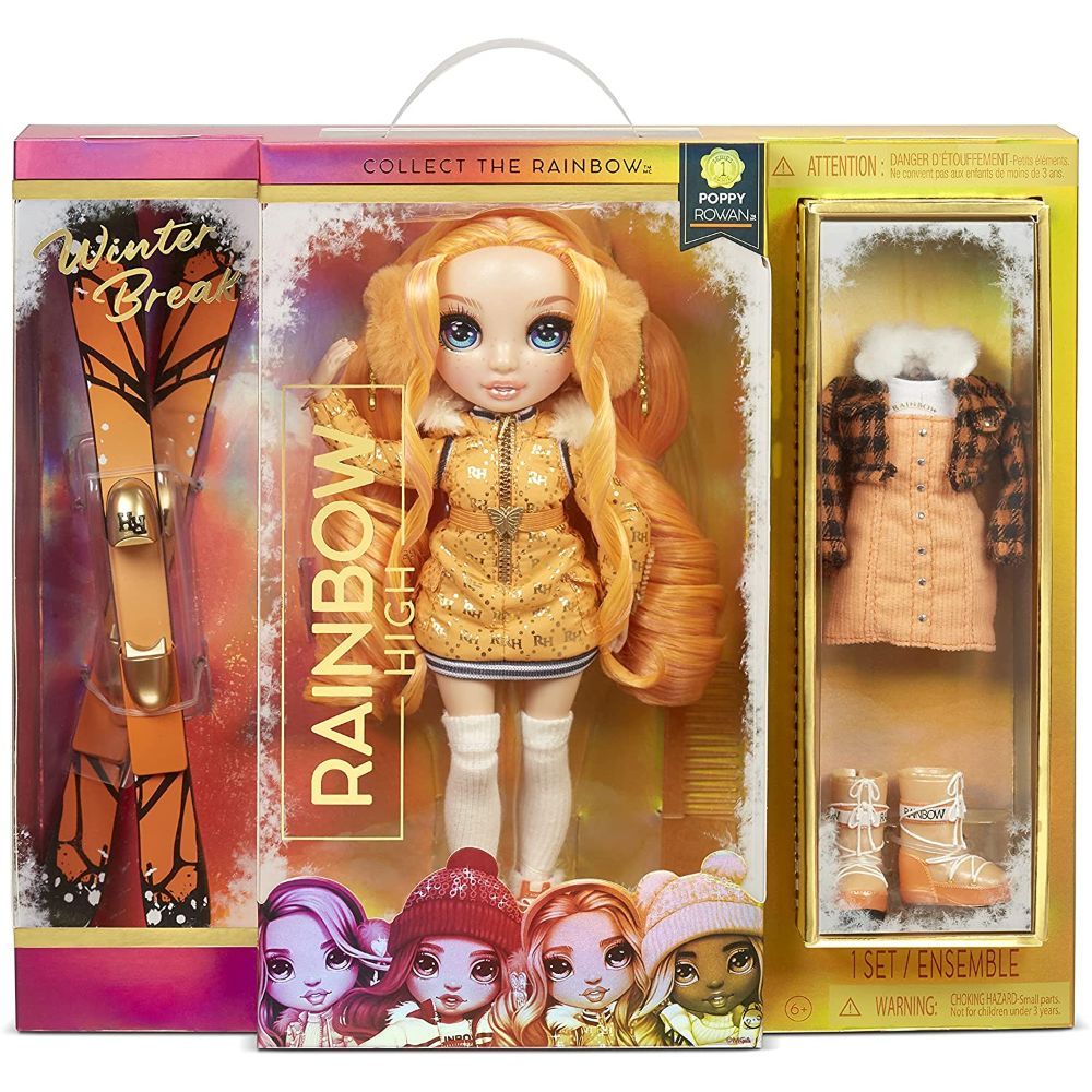 Rainbow High Winter Break Poppy Rowan â€“ Orange
