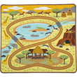 Melissa & Doug Round the Savanna Safari Activity Rug