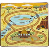 Melissa & Doug Round the Savanna Safari Activity Rug
