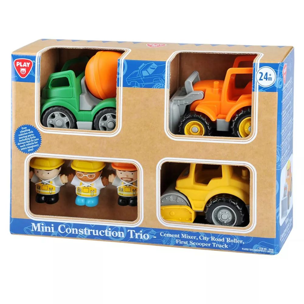 Playgo Mini Construction Trio Set