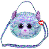 Ty Fashion Sequin Cat Blue Purse