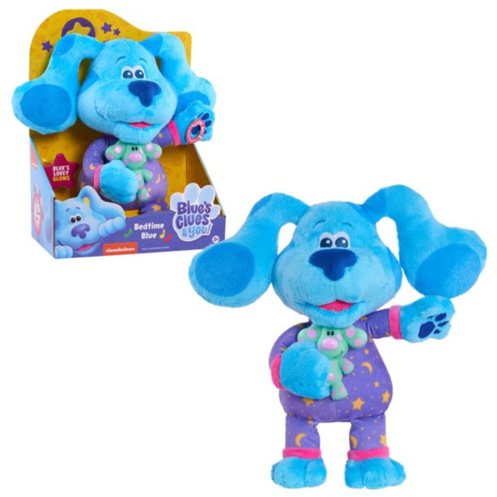 Just Play Blue’s Clues & You! Bedtime Blue 13-inch Plush, Light-Up and Musical Stuffed Animal