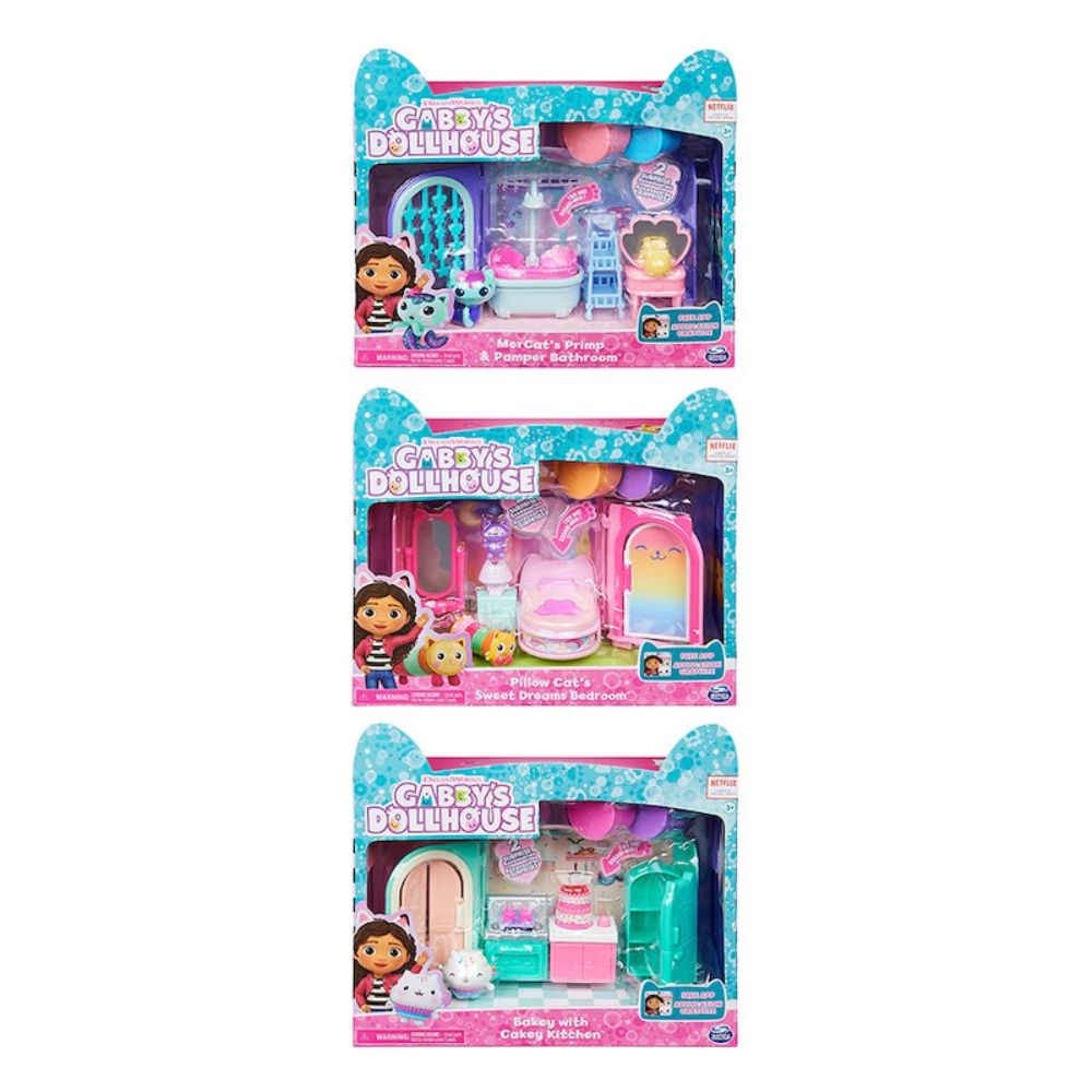 Gabby's Dollhouse Deluxe Room Set Assorted