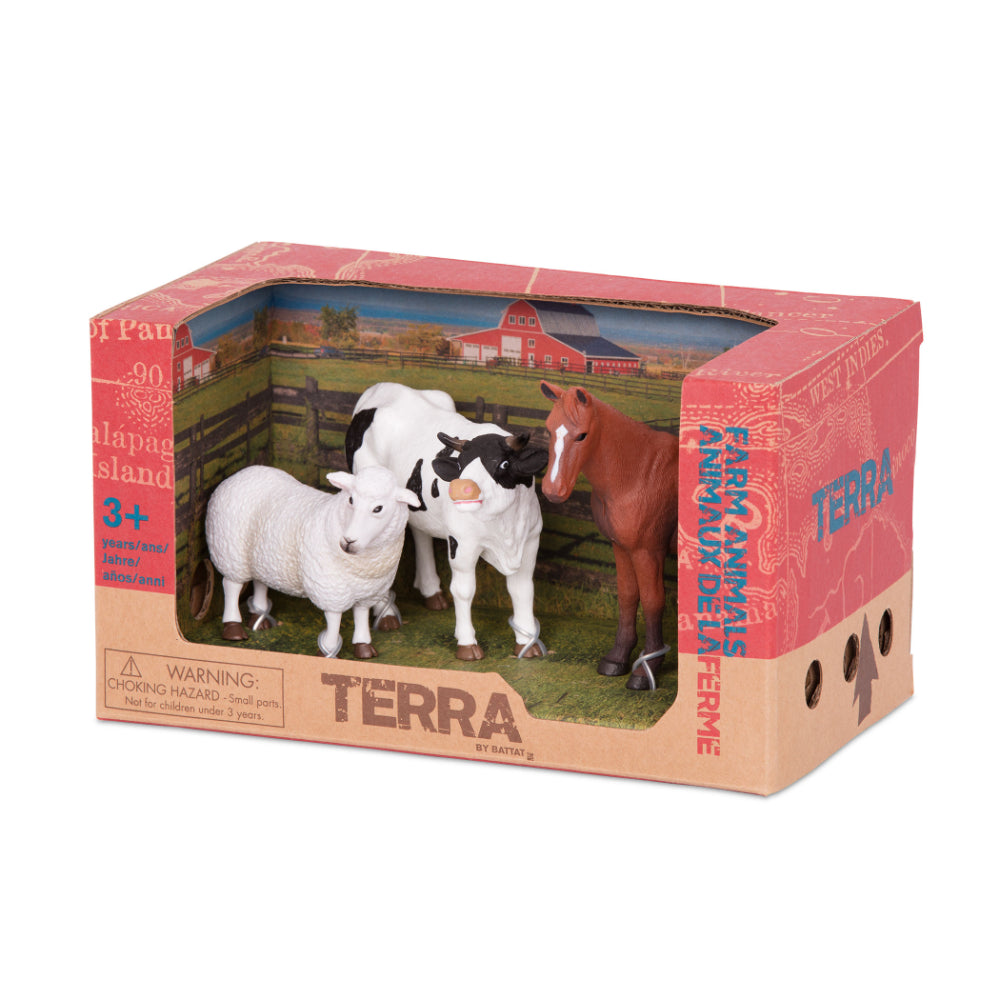 Battat Farm Animals Sheep Bull Horse Toys4me