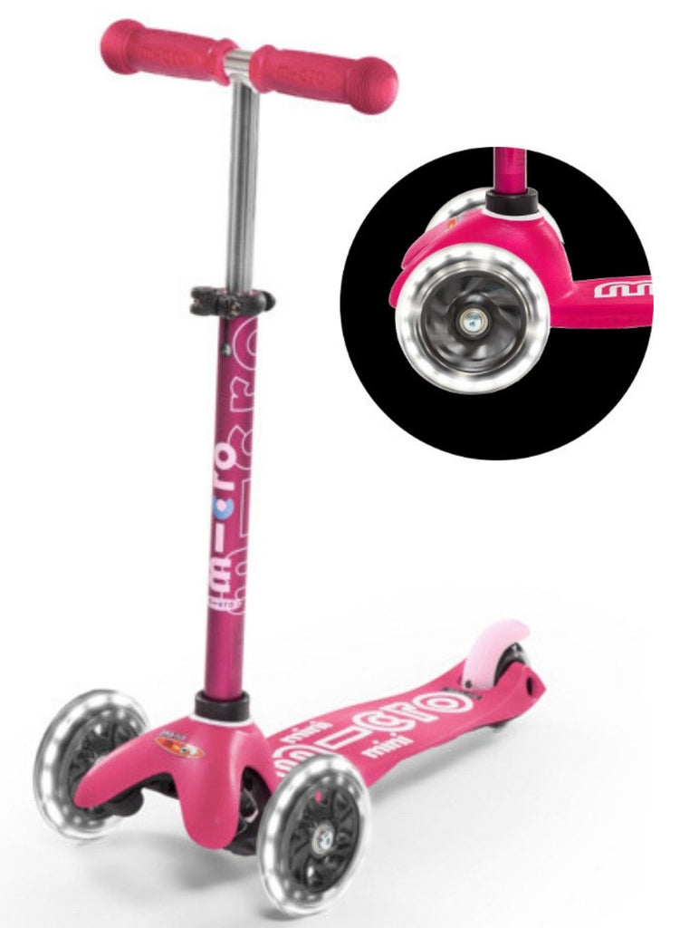 Microscooter Mini Micro Deluxe LED Pink Scooter  Image#1