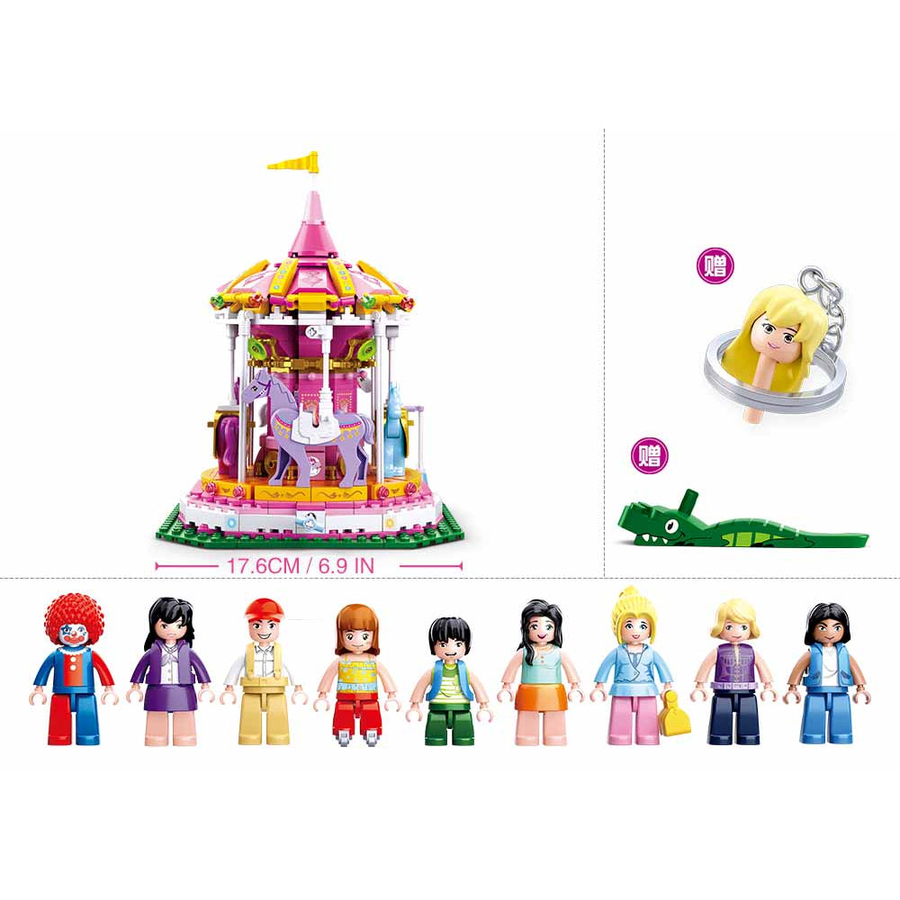 Sluban Girl Dream-Merry-Go-Round(762Pcs)  Image#2