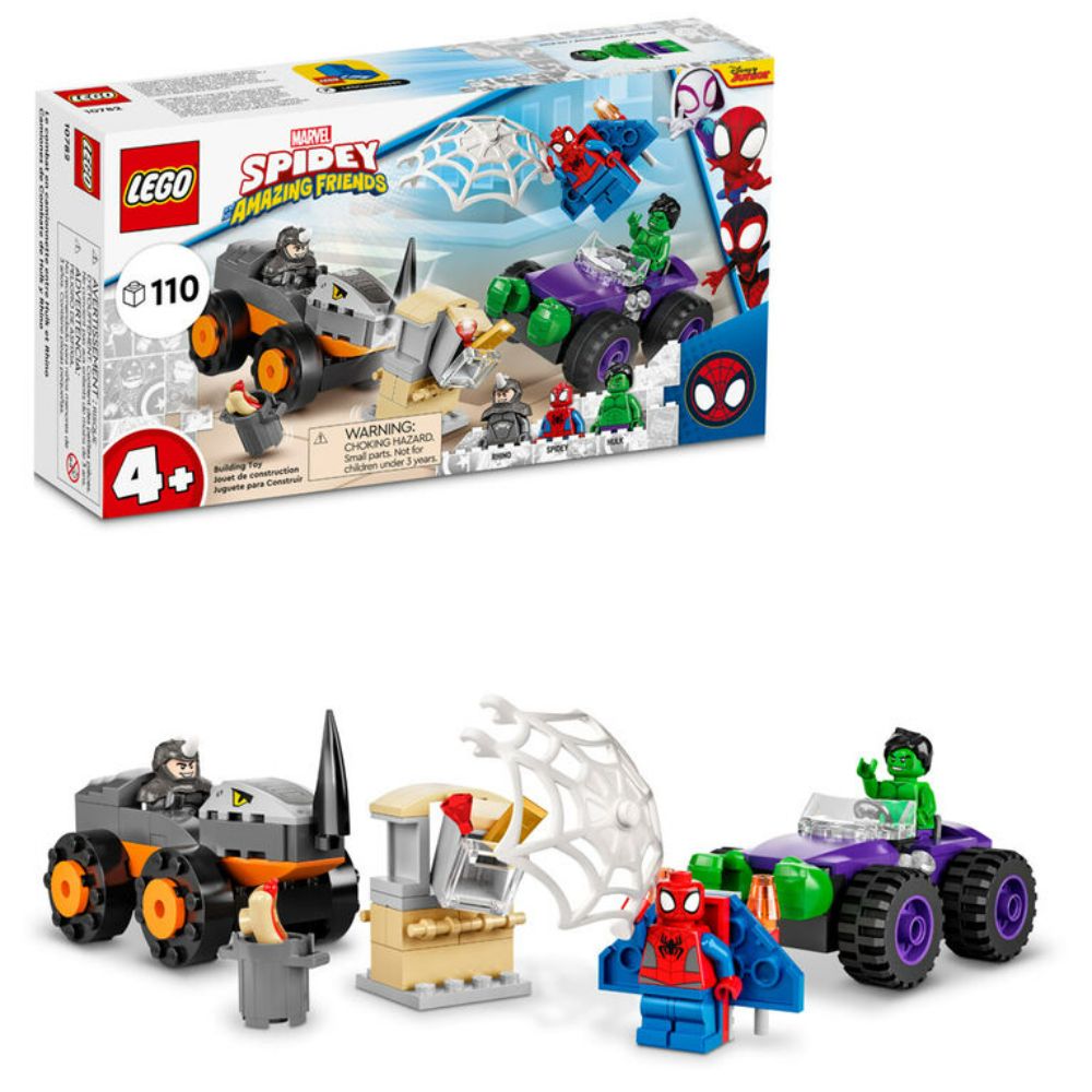 Lego Hulk vs  Rhino Truck