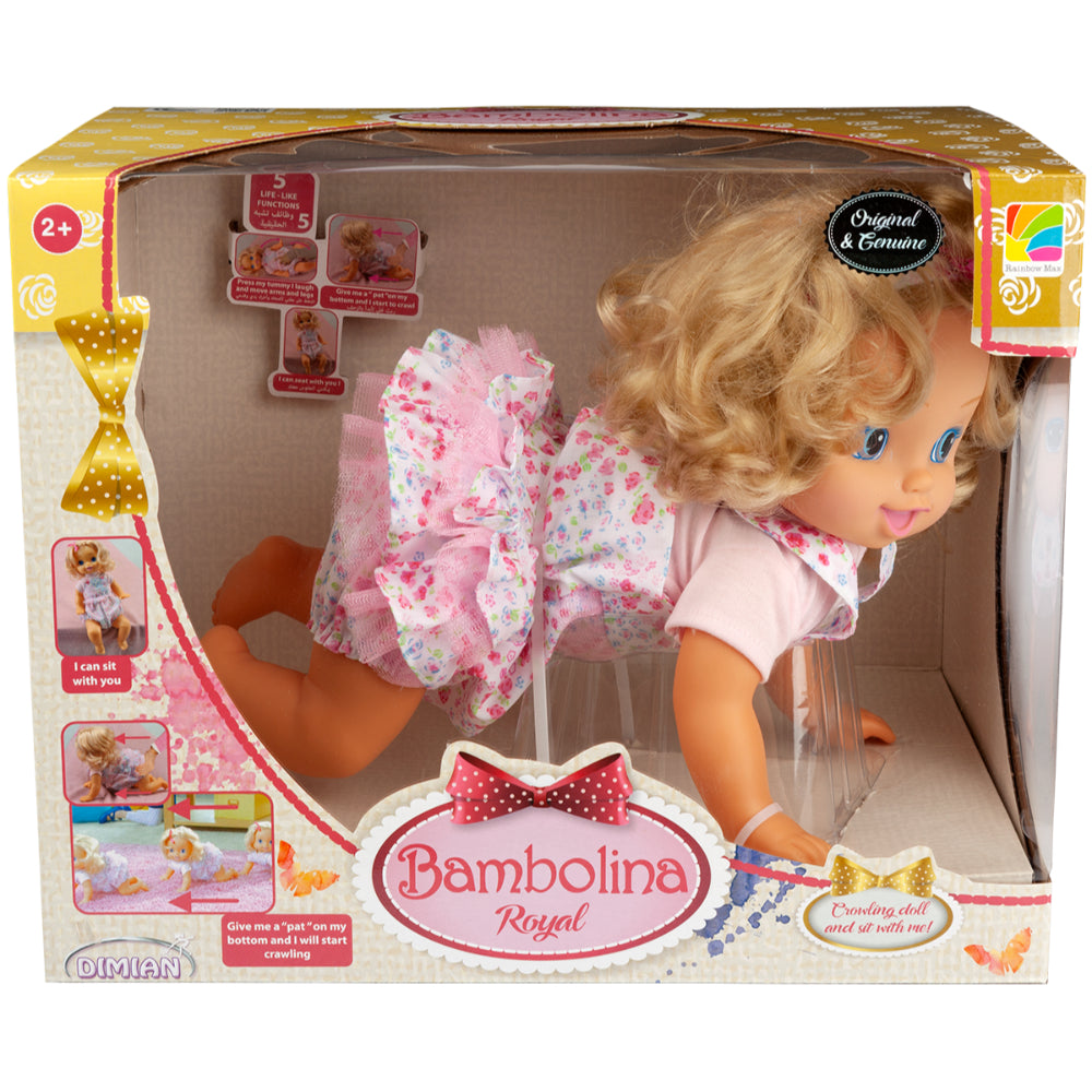 Bambolina Crawling Doll 40CM With Giggles Sounds  Image#1