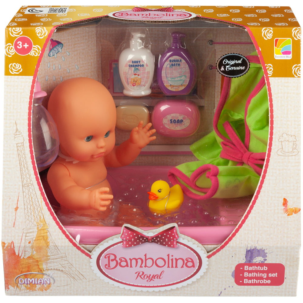 Bambolina Amore 30CM Bath Baby Doll with Bathing Set  Image#1