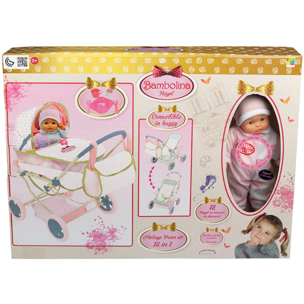 Bambolina Royal Malaga Pram Set 12 In 1  Image#1