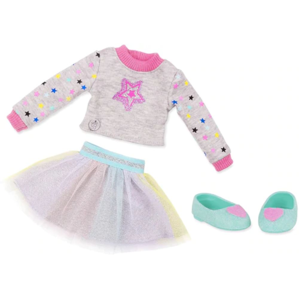 Skirt & Sweater Outfit For 14" Doll