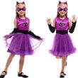 Kids Land Purple Cat Dress Large