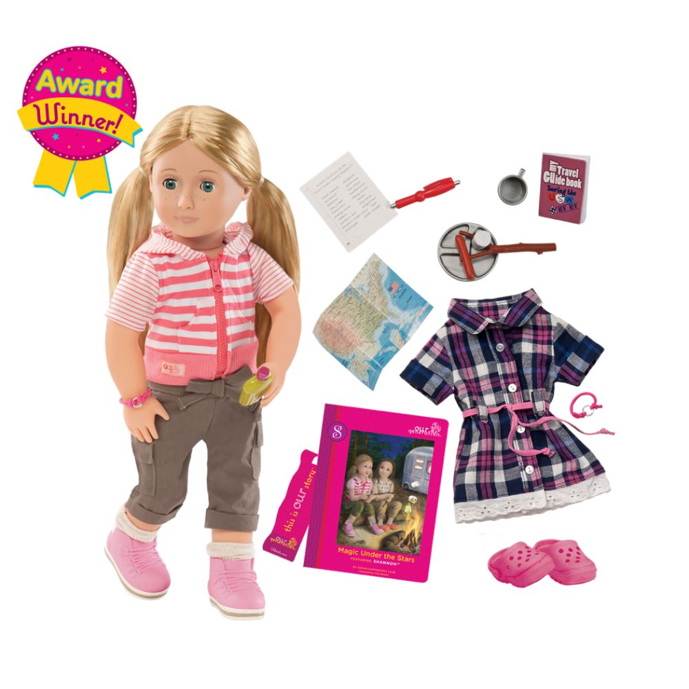 Our Generation Deluxe Shannon Rv Doll with Book