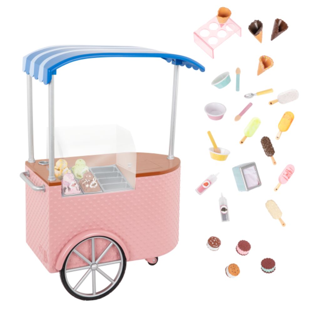 Our Generation Rolling Ice Cream Cart