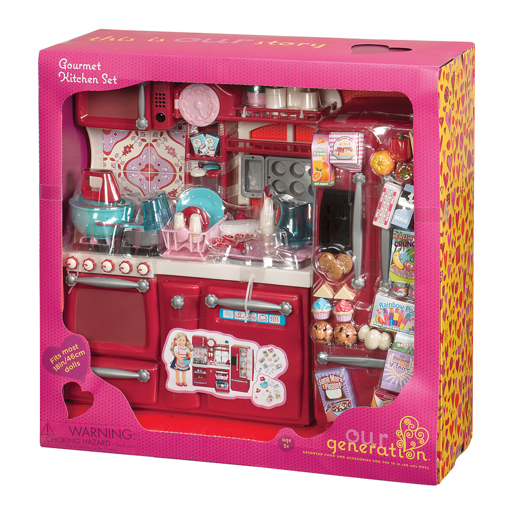 Our Generation Gourmet Kitchen Set – Red