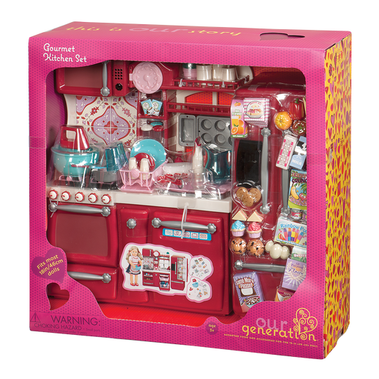 Our Generation Gourmet Kitchen Set – Red – Toys4me
