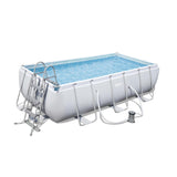 Bestway Power Steel Rectangular Pool Set 4.04m x 2.01m x 1.00m  Image#1