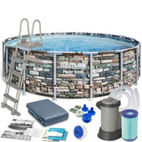 Bestway - Power Steel Pool Set 18′ x 52″/ 5.49m x 1.32m  Image#1