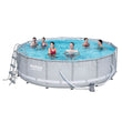 Bestway Power Steel Frame Pool Set 14' x 42"/4.27m x 1.07m  Image#1