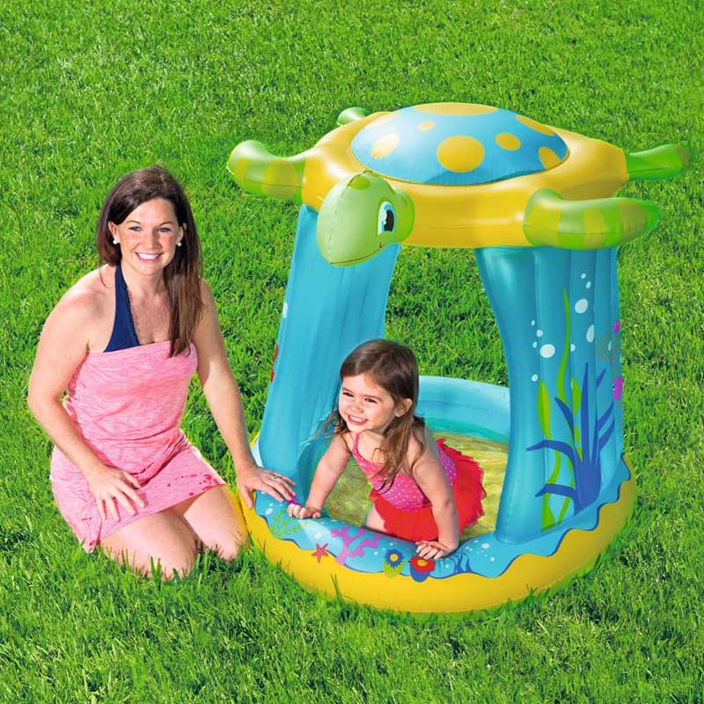 Bestway 1.09m x 96cm x 1.04m Turtle Totz Play Pool  Image#2