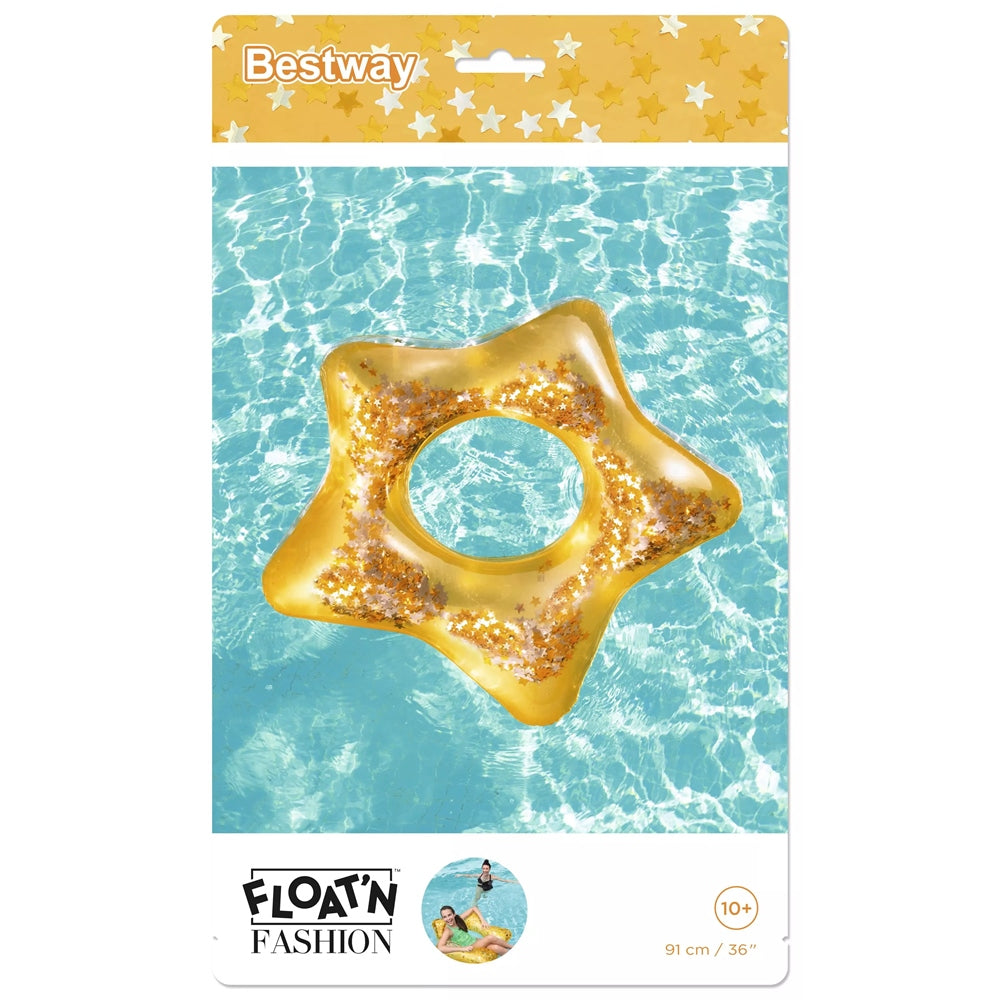 Bestway Glitter Fusion Swim Ring 91cm Assorted (Sold Separately-Subject To Availability) Bestway Glitter Fusion Swim Ring 91cm Assorted (Sold Separately-Subject To Availability)