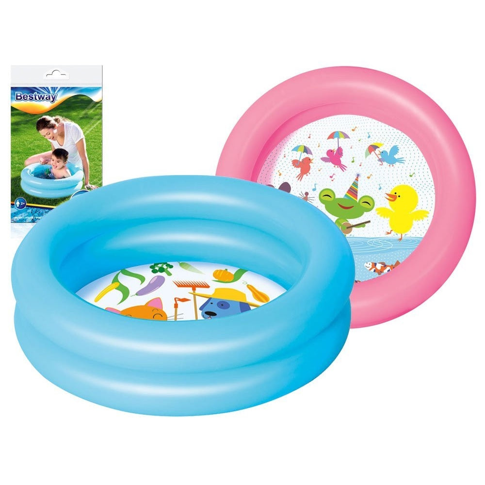 Bestway Round 2-Ring Kiddie Pool 61cm x 15cm Assorted (Sold Separately-Subject To Availability)  Image#1