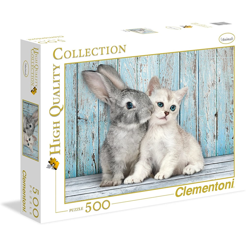 Clementoni Puzzle Best Friends Cat & Bunny 500 Pcs  Image#1