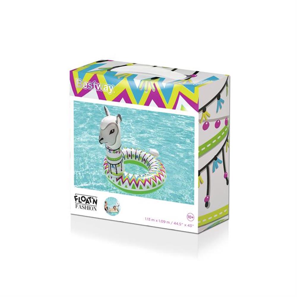 Bestway 1.13m x 1.09m Alpaca Swim Ring  Image#2
