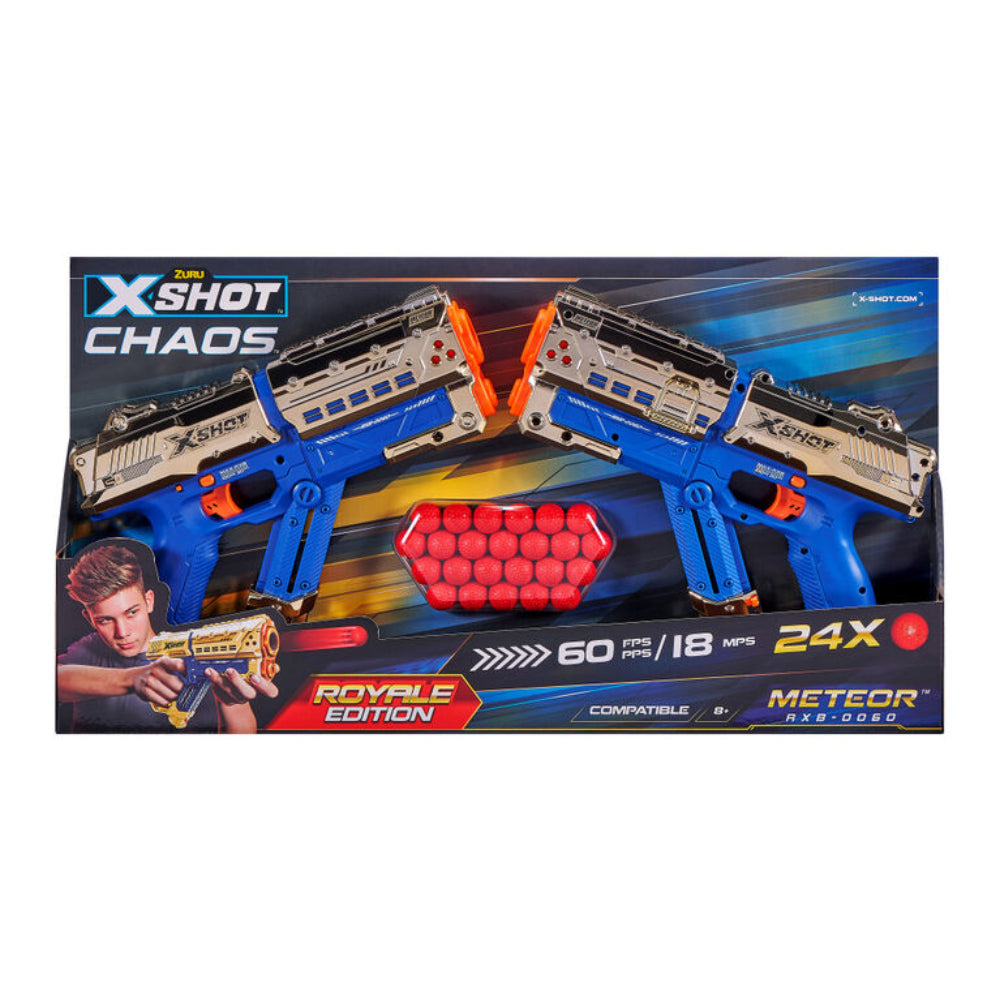 X-Shot Chaos Royale Edition 2PK Meteor Round Blaster (24 Rounds)  Image#2