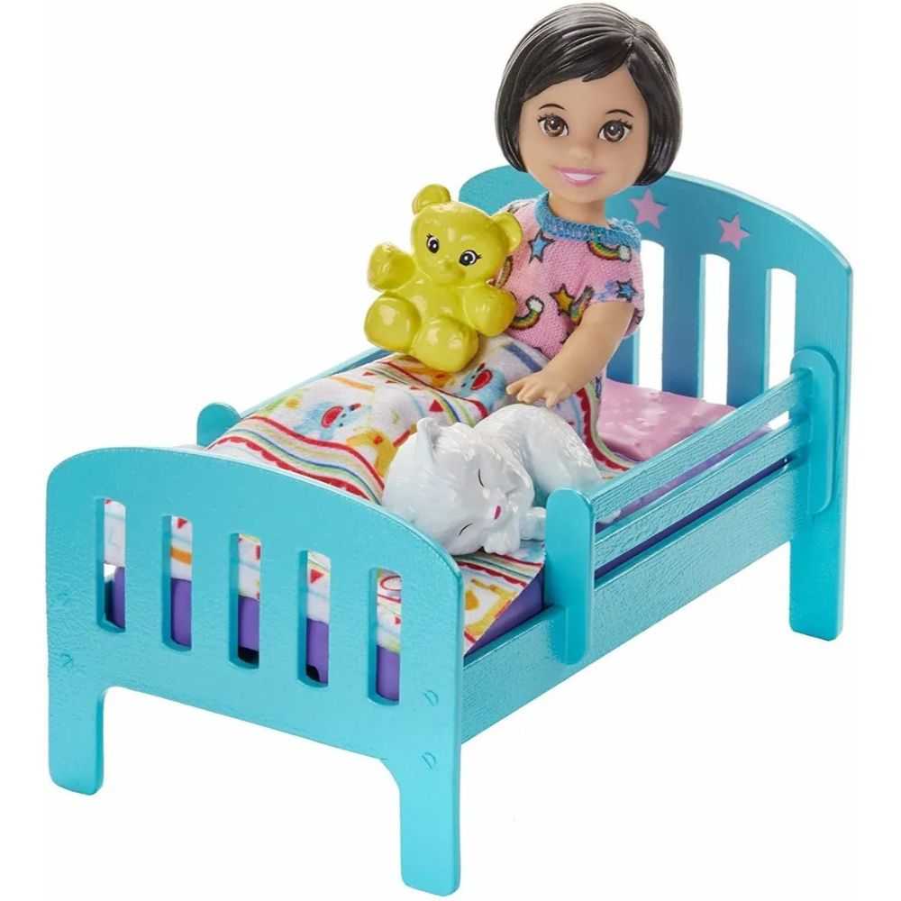 Barbie Babysitter - Playset with Small Skipper Doll