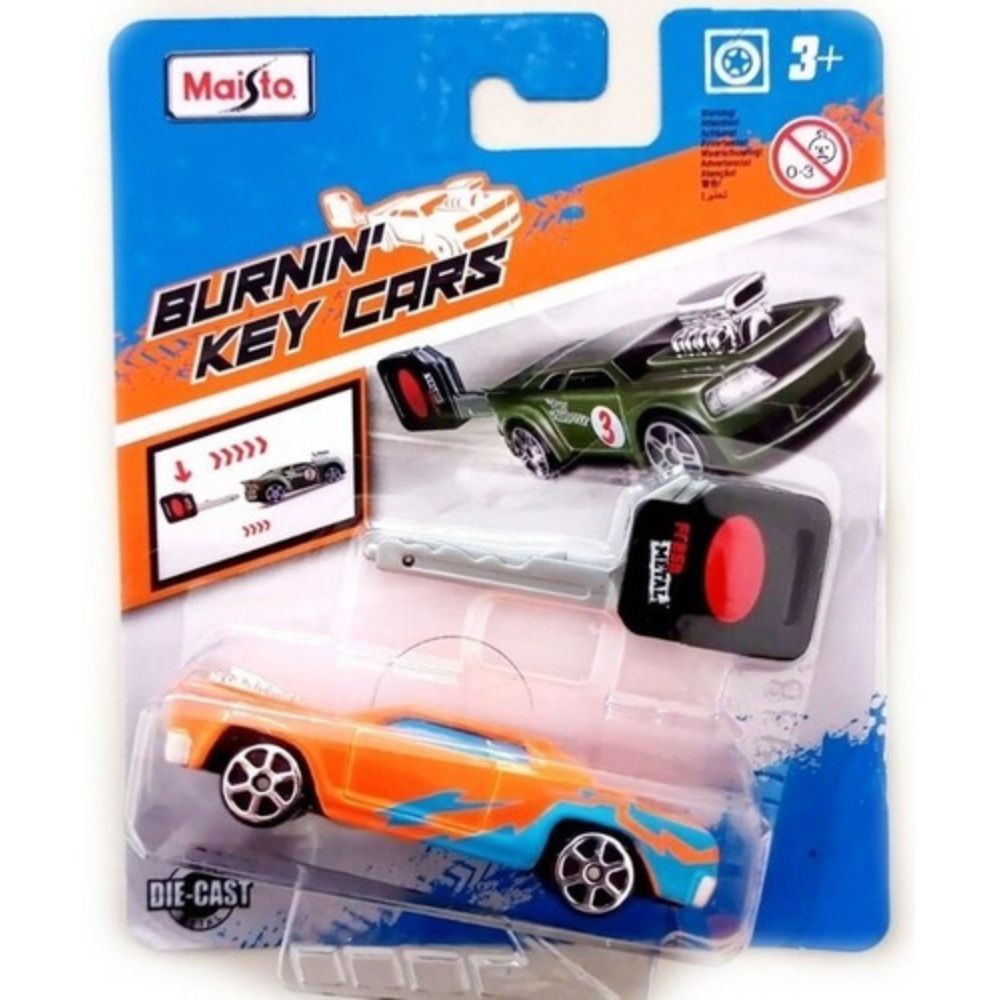 Maisto Burnin Key Cars. Assorted