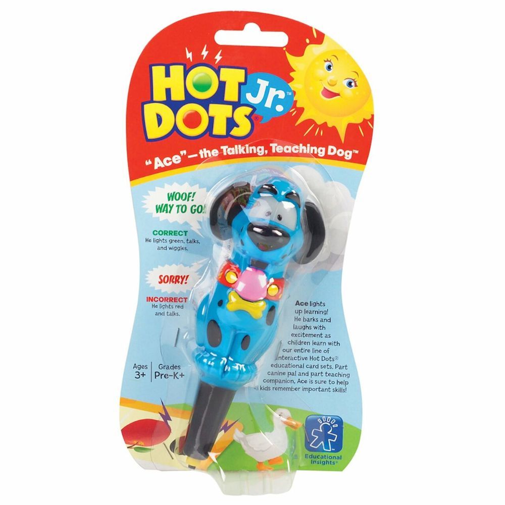 Learning Resources Hot Dots Jr. Ace the Talking, Teaching Dog® Pen
