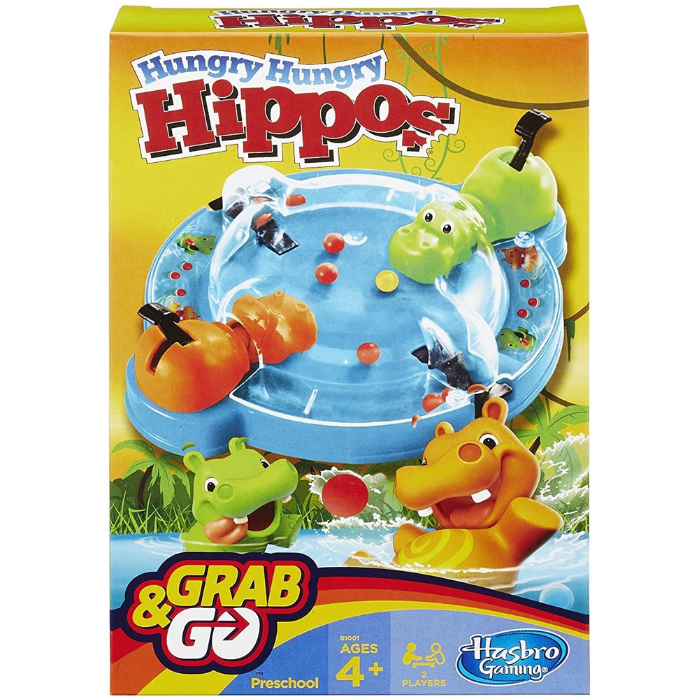 Hasbro  Elefun & Friends Hungry Hungry Hippos Grab & Go Game