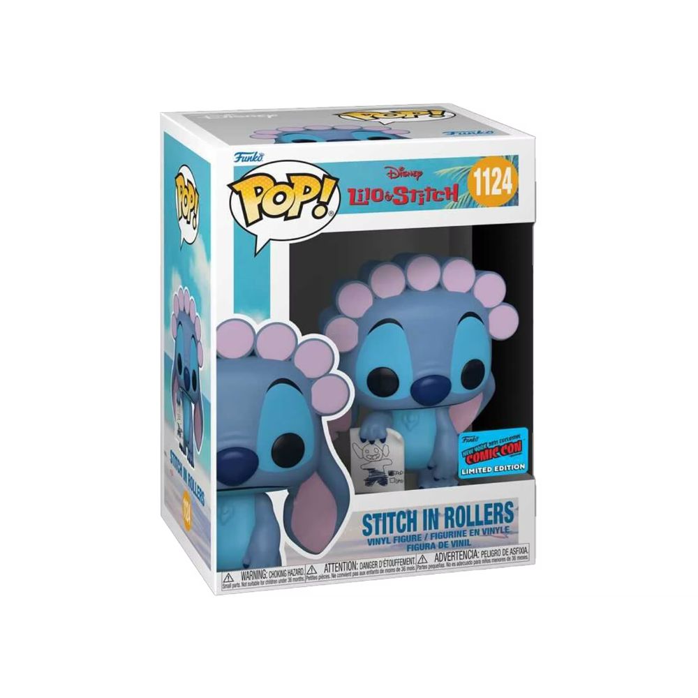 Funco Pop Disney: Lilo & Stitch- Stitch in Rollers w/ Drawing