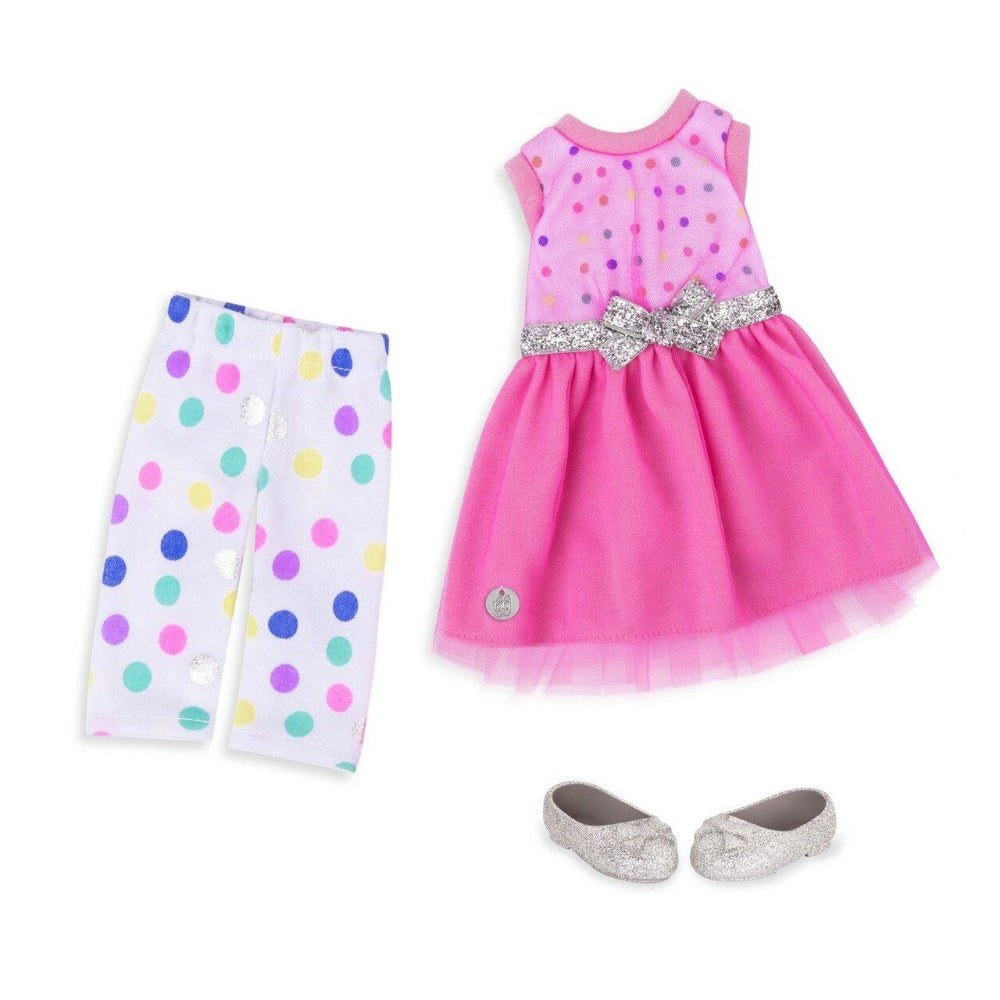 Glitter Girls 14” Doll Dress & Legging Outfit  Image#1