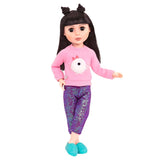 Glitter Girls Furry Top & Sequin Pants Outfit For 14" Doll