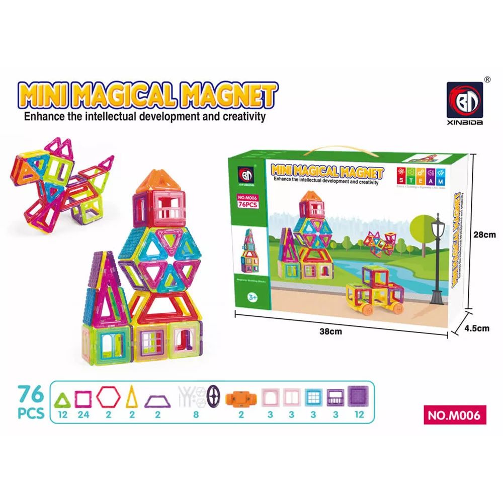 Xinbida Mini Magical magnets 76 pcs