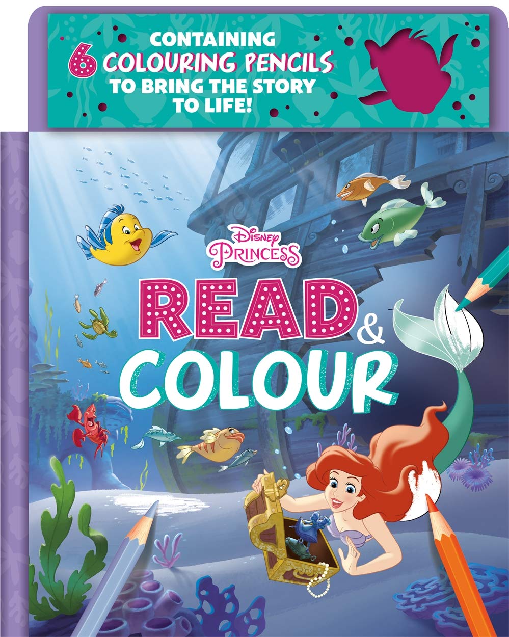 Usborne Disney Princess Ariel Read and Color