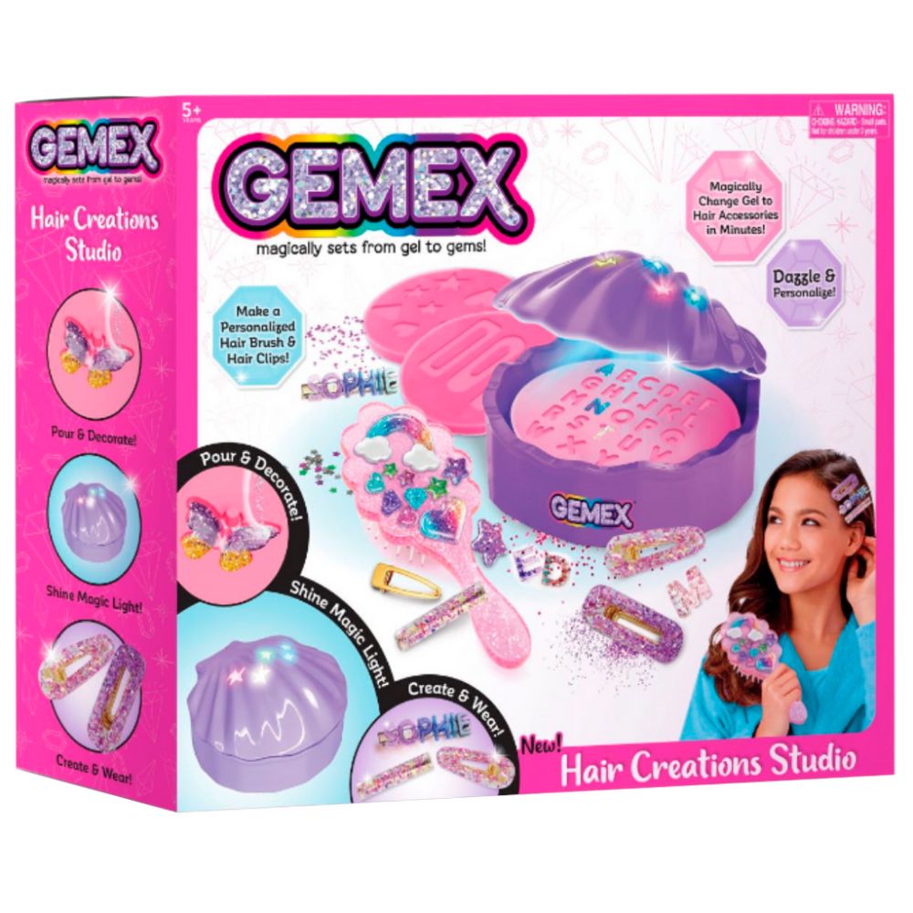 Gemex Brush Barrette Set