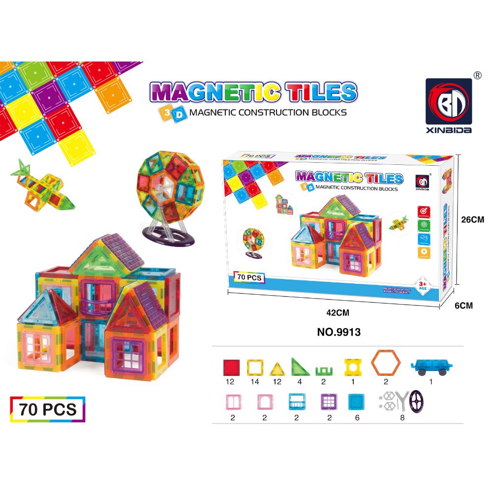 Xinbida Magnetic Blocks 70pcs
