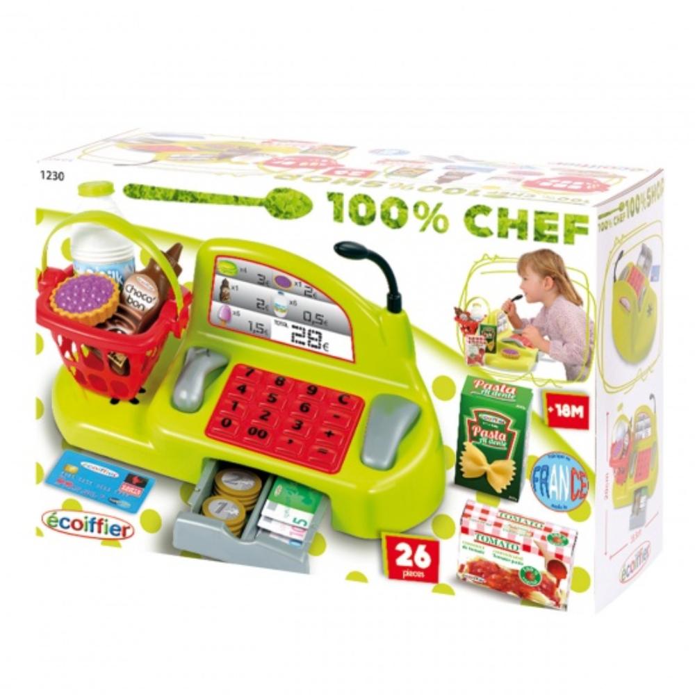 Ecoiffier 100% Chef Cash Register 26Pcs  Image#1