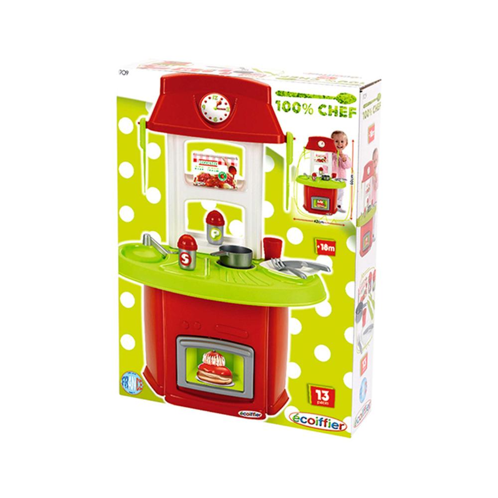 Ecoiffier 100% Chef Italian Kitchen 13Pcs  Image#1