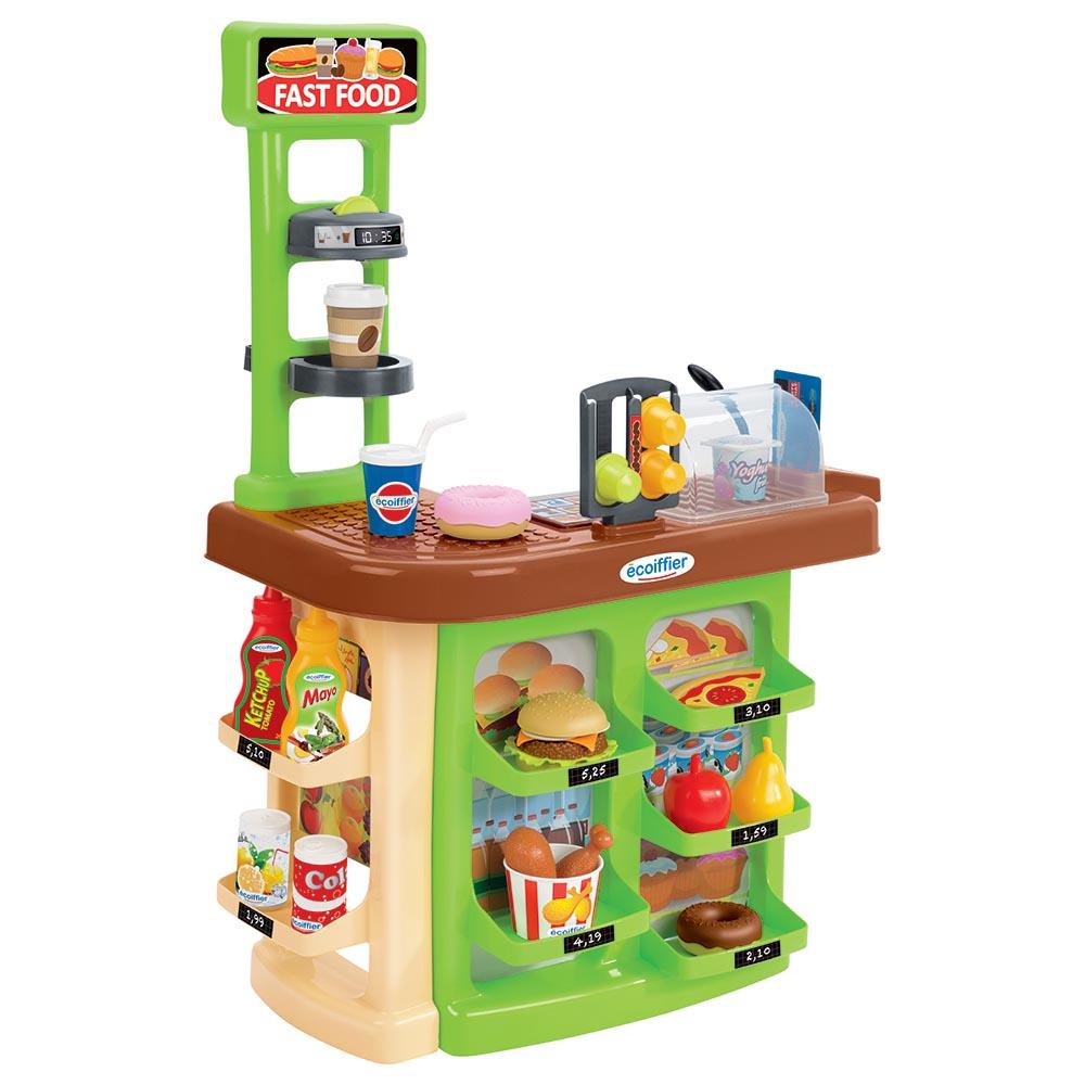 Ecoiffier 100% Chef Fast Food Center 23 Accessories – Toys4me