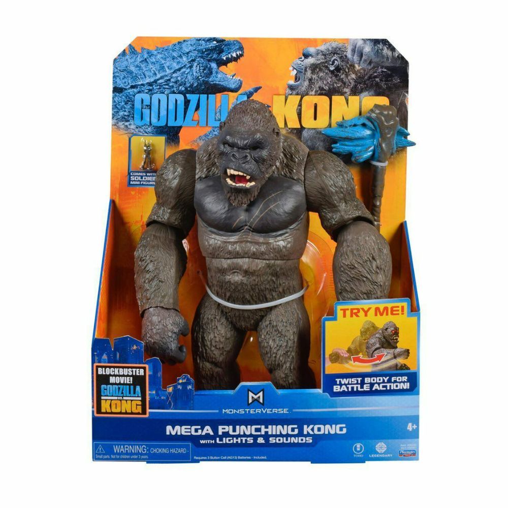 Monster Verse Godzilla vs Kong 13" Mega Kong Figure with Lights & Sounds