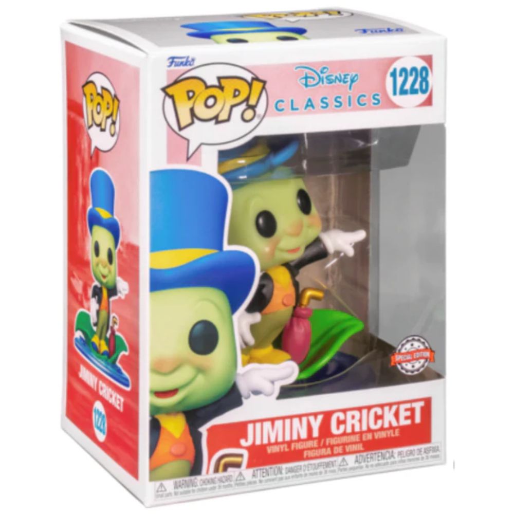 Funko Pop Jiminy Cricket On Leaf