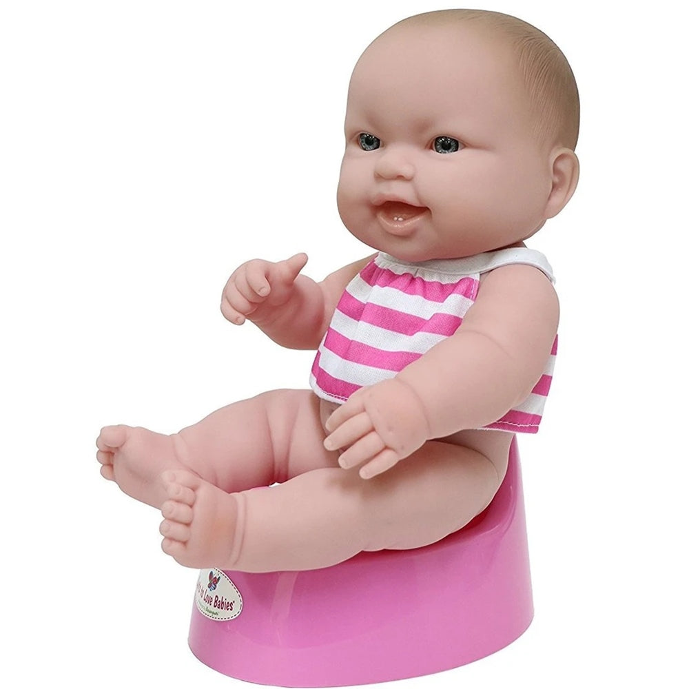 Jc Toys Lots to Love Babies All-Vinyl 14" Drink and Wet Baby Doll  Image#2