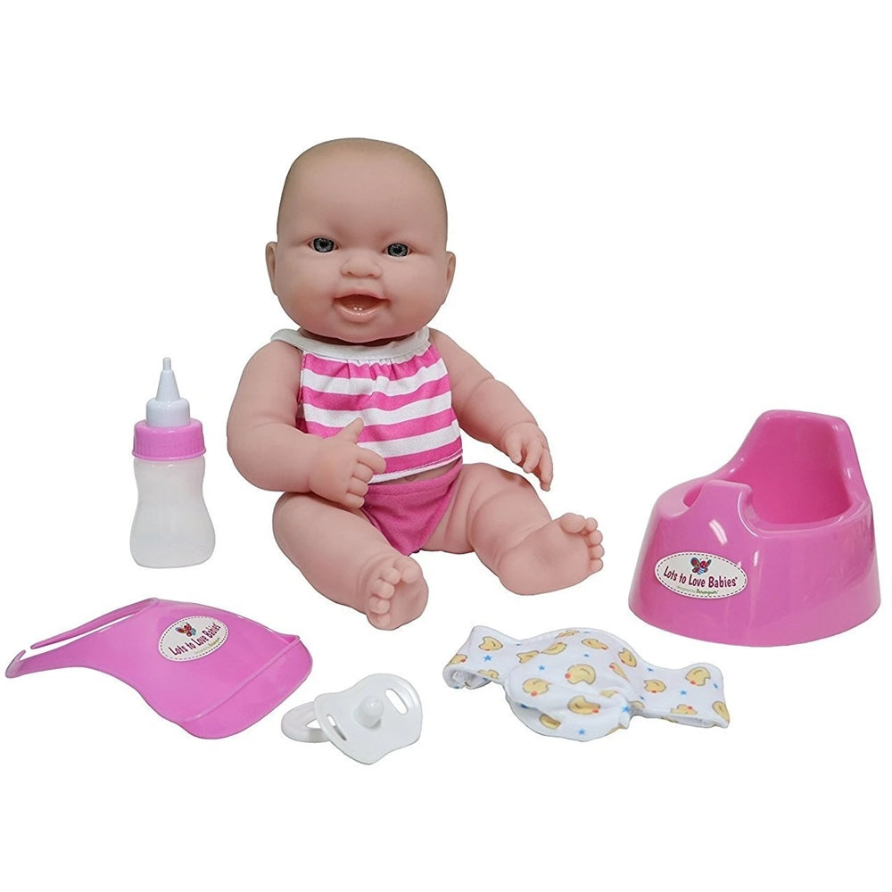 Jc Toys Lots to Love Babies All-Vinyl 14" Drink and Wet Baby Doll  Image#3