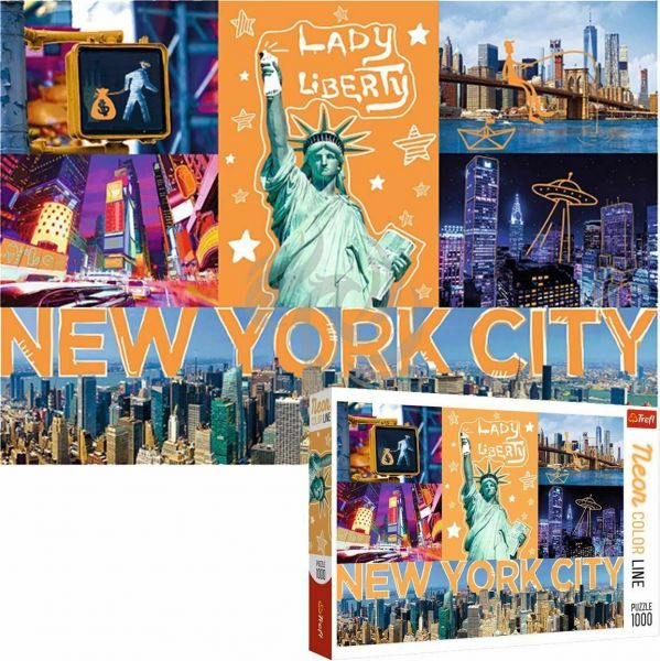 Trefl Neon Color Line Puzzle - New York City  Image#1
