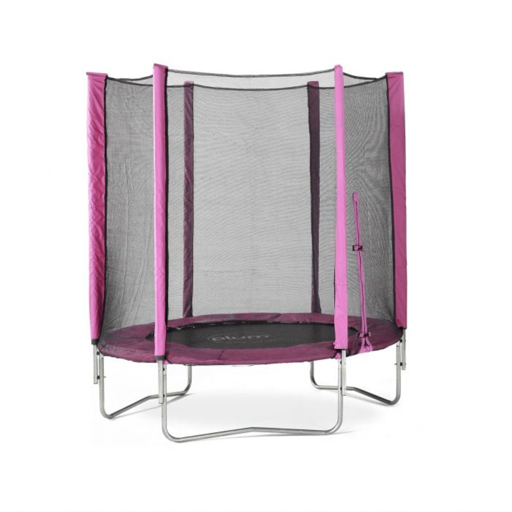 Plum Junior Trampoline & Enclosure Pink Regular  Image#1